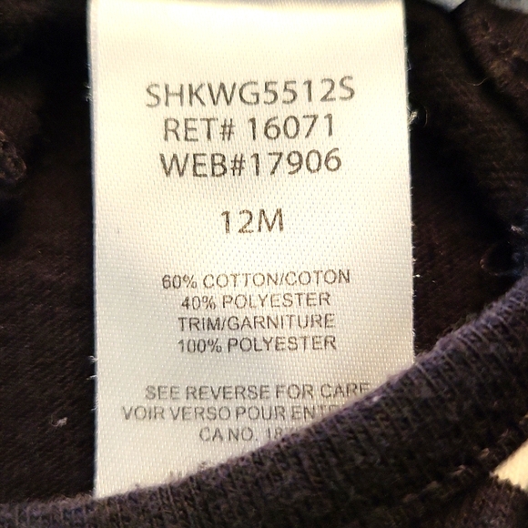 Hello Kitty striped long sleeve top with sheer ruffle bottom - Picture 4 of 5